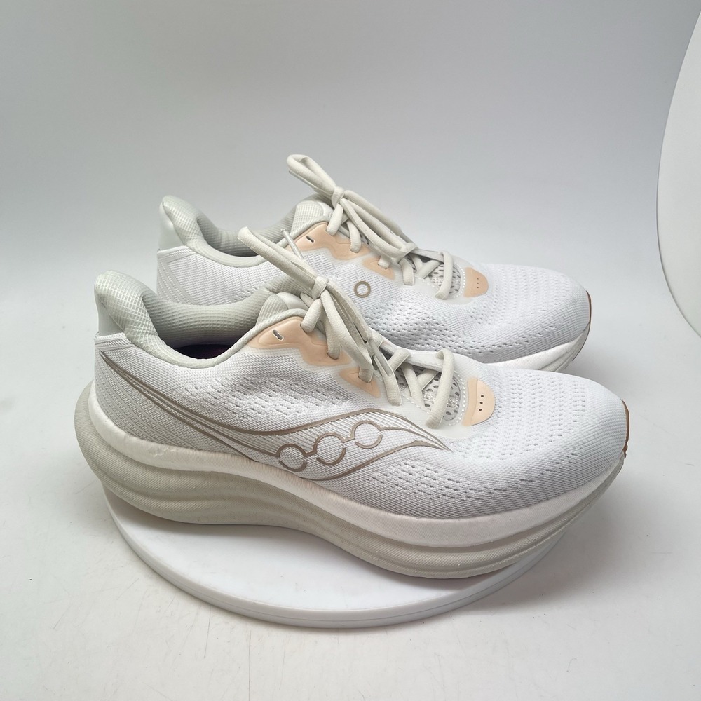 Saucony Sneakers Womens 9 W Triumph 23 S11024-226 White Running Athletic Shoes